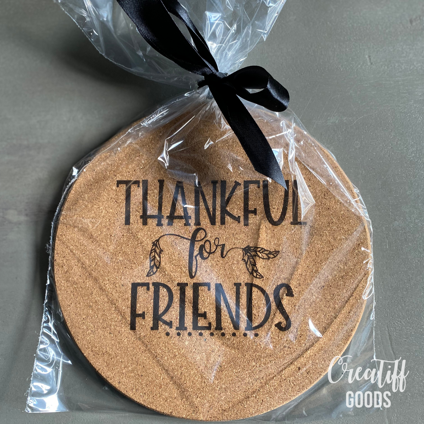 Laser Engraved Cork Trivet