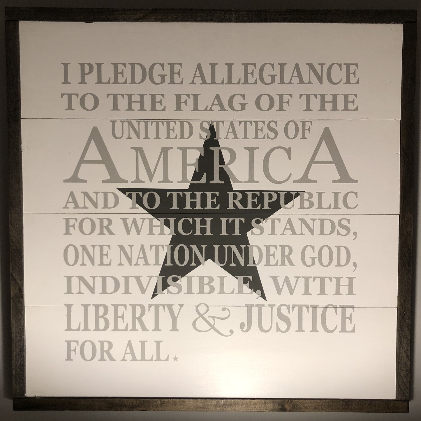 Pledge of Allegiance Sign