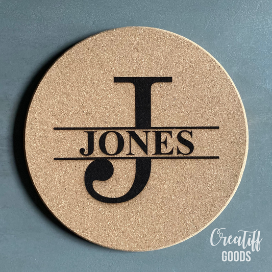 Personalized Cork Trivet