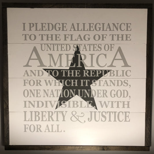 Pledge of Allegiance Sign